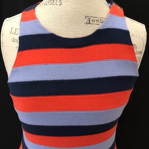 AUTHENTIC Tory Burch Slim Striped Long Dress: Size S - Picture 1 of 15